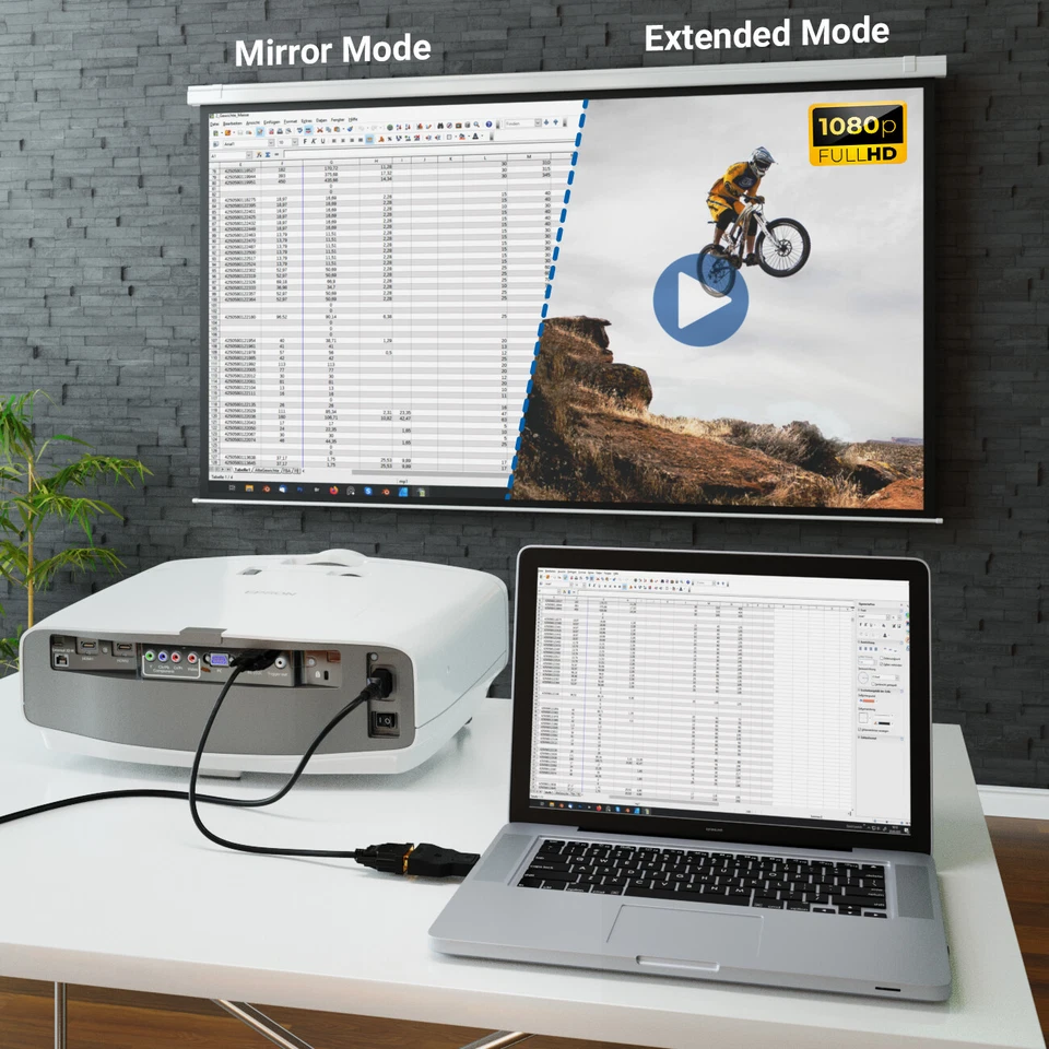 Displayport VGA Adapter 1080p FULL HD Kabel Adapter Stecker DP VGA Konverter - Bild 4 von 4