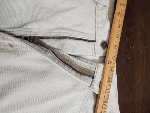 Vintage 90's Levis 550 Relaxed Fit Jeans Mens 38x34, Fits 36" Beige Orange Tab - Picture 8 of 12