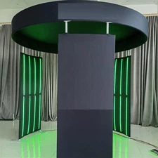 10ft x 8ft 360 PhotoBooth Backdrop Tents PhotoBooth Enclosure 24 Multi-Color LED