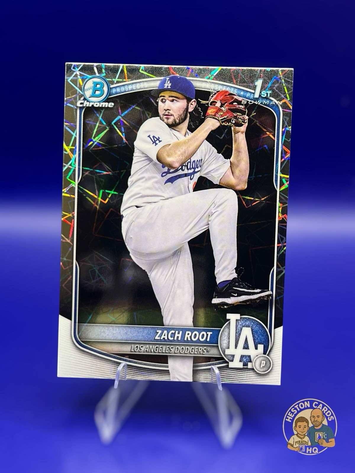 2025 Bowman Draft Chrome Laser Refractor - #BDC-22 Zach Root Dodgers