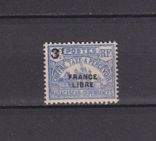 MADAGASCAR  .  TAXE  N °  27  .   3 F  SUR   1 F    NEUF  *  .   SUPERBE .