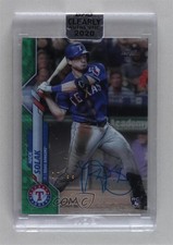 2020 Topps Clearly Authentic Auto Green 7/99 Nick Solak #CCA-NS Auto 3hd