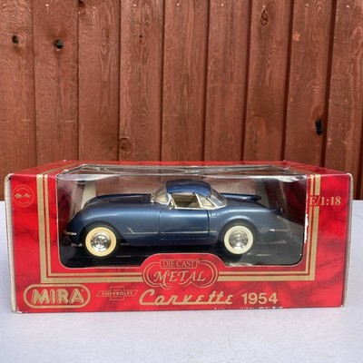 Mira Maßstab 1:18 Diecast 14126P - 1954 Chevrolet Corvette Hardtop - blau verpackt