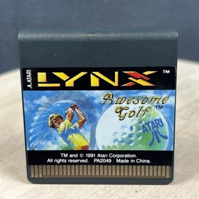 Atari Lynx - Awesome Golf - Game & Poster - Tested