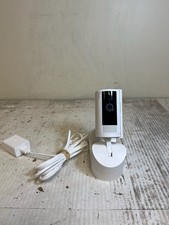 Ring Pan-Tilt Indoor Cam 1080p Wired Smart Camera 5F93F2 - White - Tested