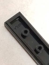 Lego Black Tile 1 x 8 with 'Sydney' Pattern - 4162pb164, 21032