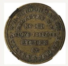 pre hard times NYC merchants token 1829-1830 Pres.Jackson reverse R-6