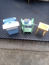 Barbie Kitchen Furniture-Sink, Oven, Rack, Toaster, Toast 2 , Table LR-RA