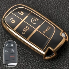 TPU Remote Key Fob Shell Cover Case For Chrysler 300 Jeep Renegade Dodge Durango