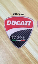 Domed Motorcycle 3D DUCATI Sticker Fuel Tank Fairing Body Badge Emblem Decal