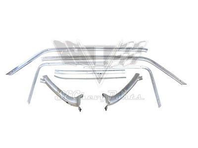 1961-1962 Chevy Impala インパラ ドアベントモールディング 1962 Chevy Impala 2-Door Hardtop Interior Headliner Molding Trim