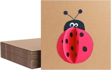 50 Pack Corrugated Cardboard Sheets 12X12 Inch Brown Cardboard Sheets Squares...