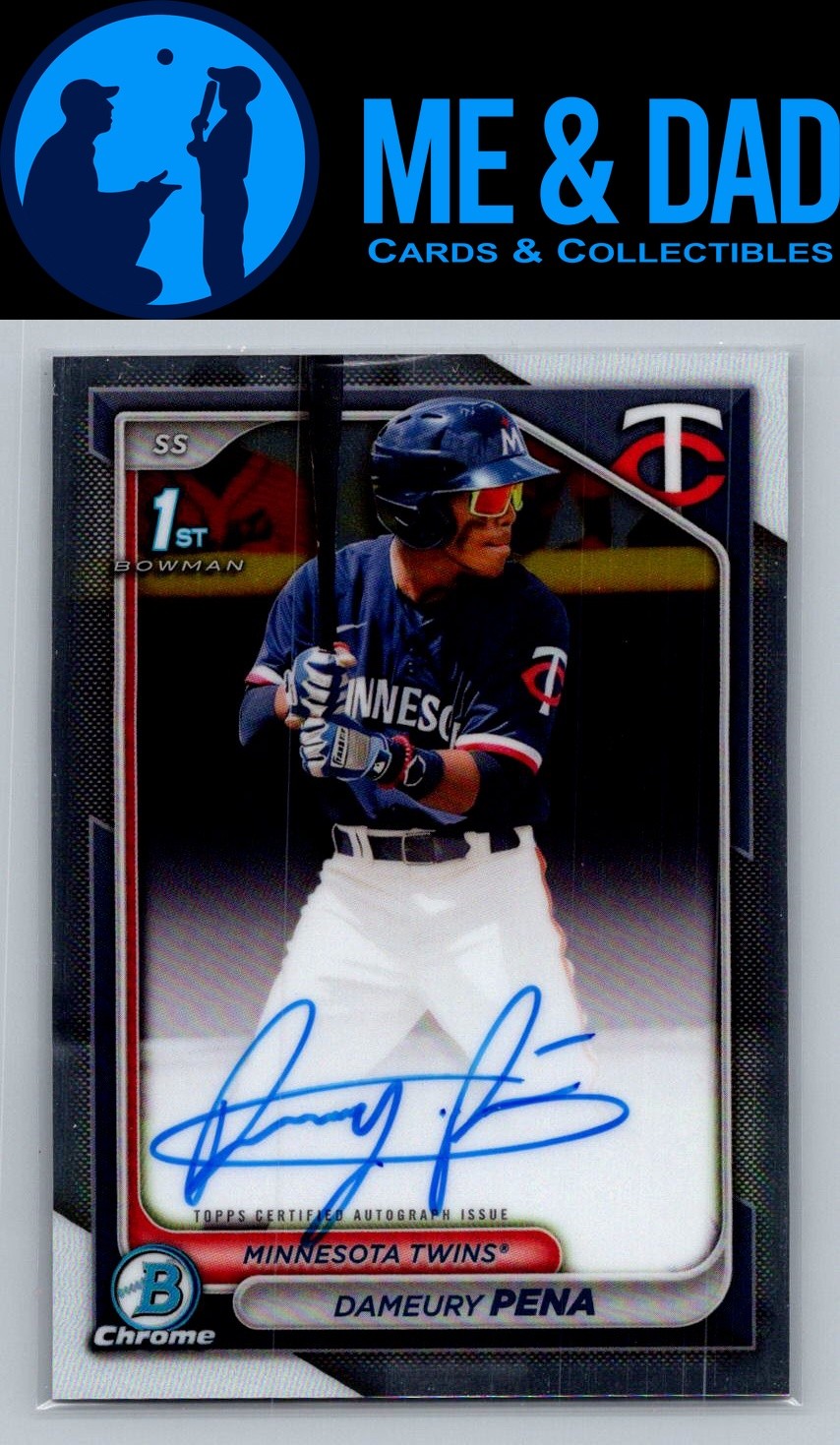 2024 Bowman Chrome #CPA-DPE Dameury Pena Prospects Autographs