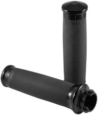 Avon Custom Contour Grips - Black Anodized Motorcycle Street Bike MT-CC-86-ANO