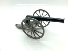 UNBRANDED TOY SOLDIER CANNON GREY WITH BLACK BARREL 54MM UNBOXED
