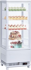 Commercial Display Refrigerator 3.5 Cu Ft Countertop Double Glass