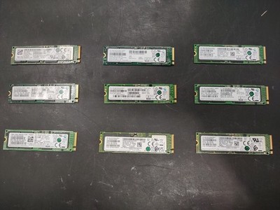 Lot of 9 Samsung 512GB M.2 NVME SSD MZ-VLW5120 - Wiped and Tested