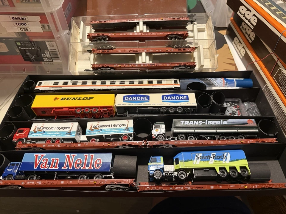 Konvolut Fleischmann /ade Set Rollende Landstraße H0 11-Teilung - Bild 2 von 3