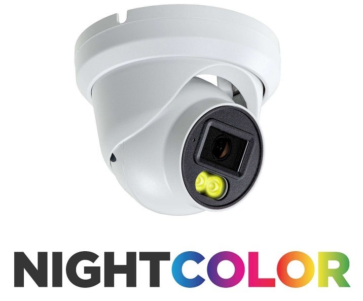 Eyemax 5MP Full Color Turret dome Camera, Wide Lens, POE