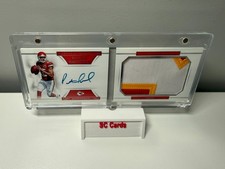 Patrick Mahomes 2017 Panini National Treasures Booklet Jumbo Materials RPA /99