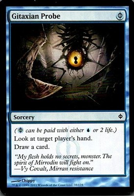 Gitaxian Probe 35 Common New Phyrexia Magic: The Gathering Lightly Played