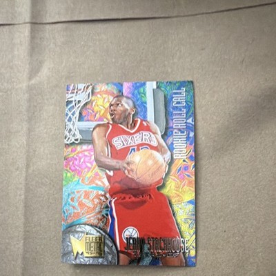 Fleer Metal 1995-96 Jerry Stackhouse Rookie Roll Call Card Philadelphia 76ers