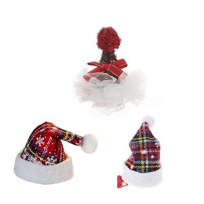 Santa Hat Hairclips Christmas Hairpins Festival Party Props Barrette Hair Decor