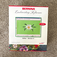 BERNINA Embroidery Software Editor Version 4 CD Set w/ Manual Quick Guide