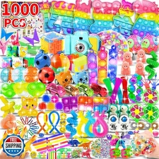 1000pcs Party Favors Goodie Bags for Kids, Fidget Toys Pack, Stocking Pinata 