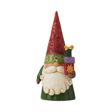 Jim Shore I'll Be Gnome For Christmas Gnome with Gifts Figurine 2021 6009183 Box