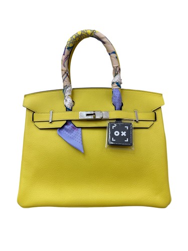 Hermes Birkin Handbag Yellow 30