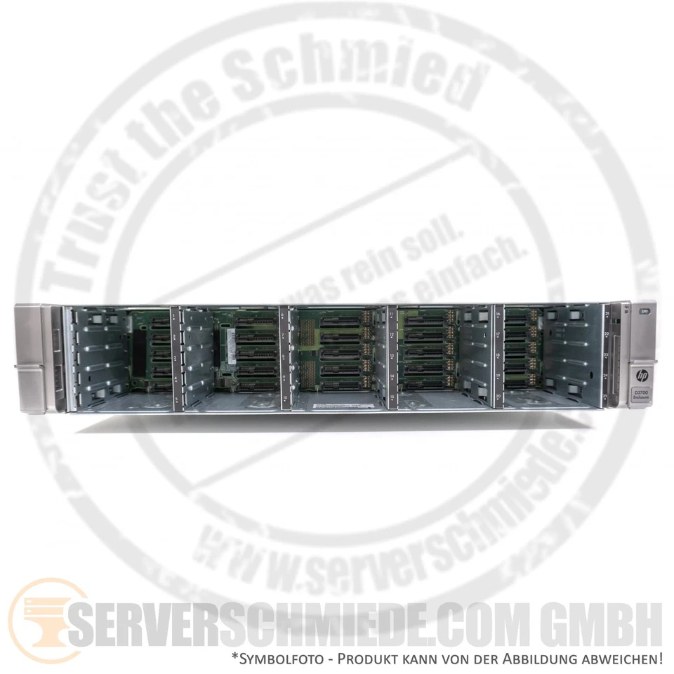 HP 19" D3700 Storage 25x 2,5" SFF HDD SSD 2x JBOD 12G SAS Controller QW967 QW967 - Bild 2 von 4