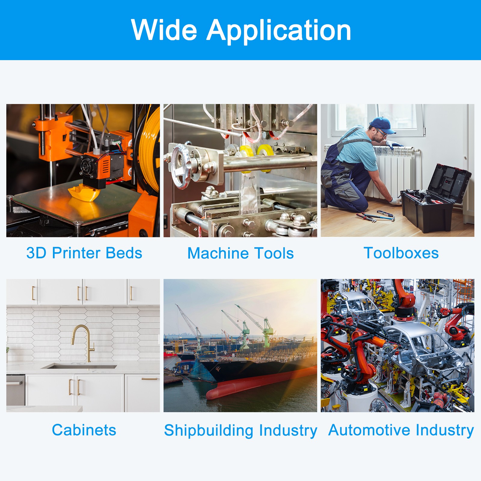 Knurled Thumb Nuts, 3Pcs M6 Stainless Steel Knobs Fasteners Blind Hole Silver