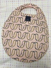 mina perhonen Egg Bag Tote Pink Linen No Gusset Unused Authentic