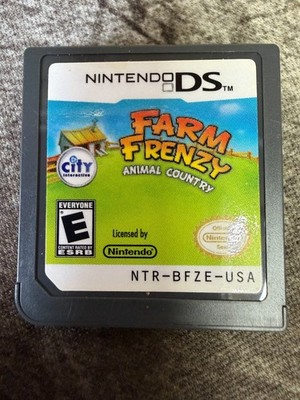  Farm Frenzy Animal Country Nintendo Ds Cart Only No Case