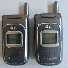 VTG Lot Of 2 LG Cingular 1500 Flip Cell Phone For Parts