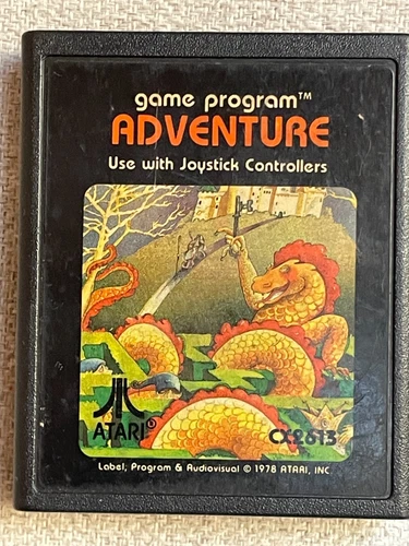 VINTAGE 1978 ATARI 2600 ADVENTURE VIDEO GAME CARTRIDGE CX2613 TESTED & WORKS