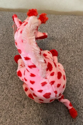 VINTAGE Ty Beanie Babies Collection 2006 Blushed Plush Giraffe Pink Red Hearts