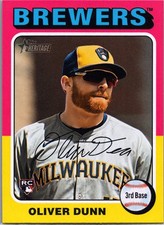 2024 Topps Heritage High Number - Oliver Dunn #653 (RC) - Brewers