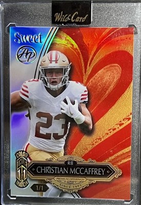 Christian McCaffrey True 1/1  49ers Color Match Artist Proof True One Of One