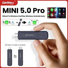 CarlinKit MINI Pro 2in1 Wireless CarPlay Android Auto Connect Adapter Plug Play