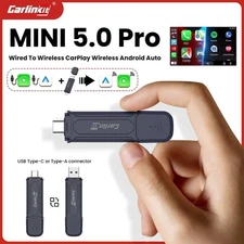 CarlinKit MINI Pro 2in1 Wireless CarPlay Android Auto Connect Adapter Plug&Play