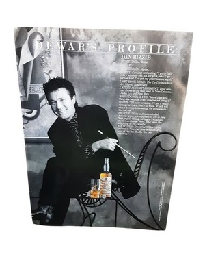 1989 Dewars Profile Dan Rizzie Artist Vintage Whiskey Print Ad