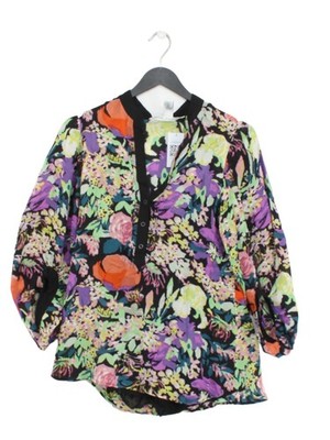 Diane von Furstenberg Damen Bluse UK 10 Multi Seide mit anderen Basic