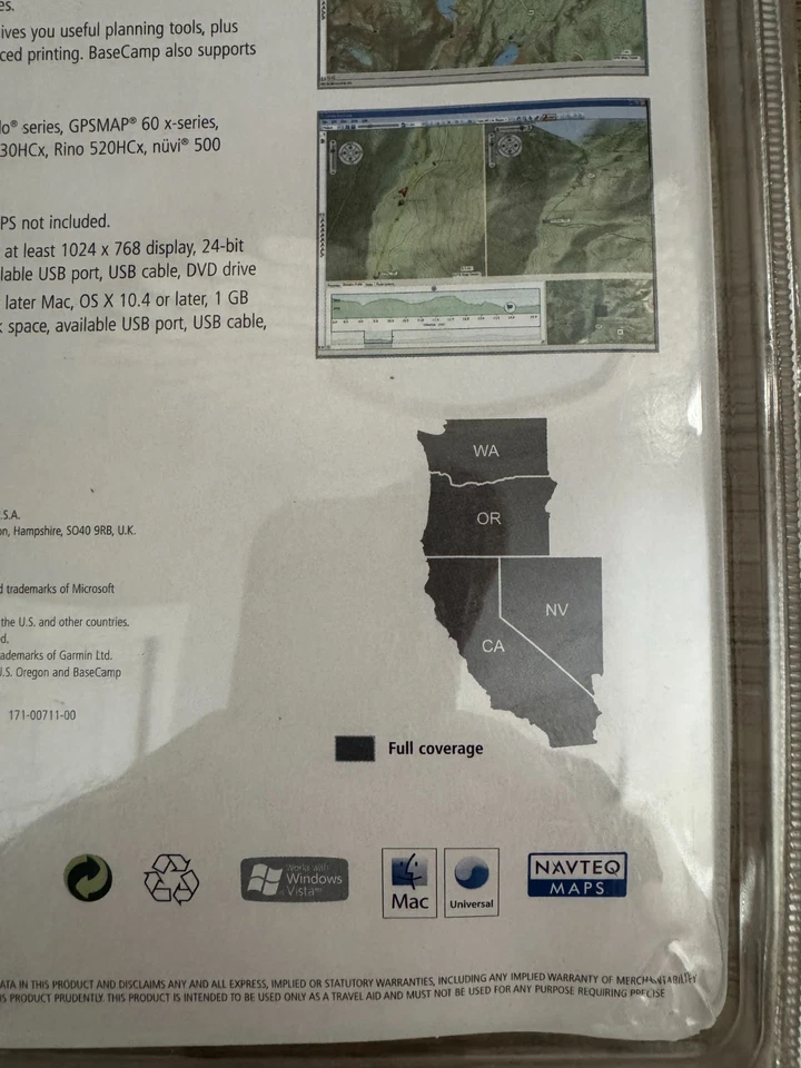 Garmin Topo US 24K West DVD Maps Covers CA NV OR WA - Image 3 of 4
