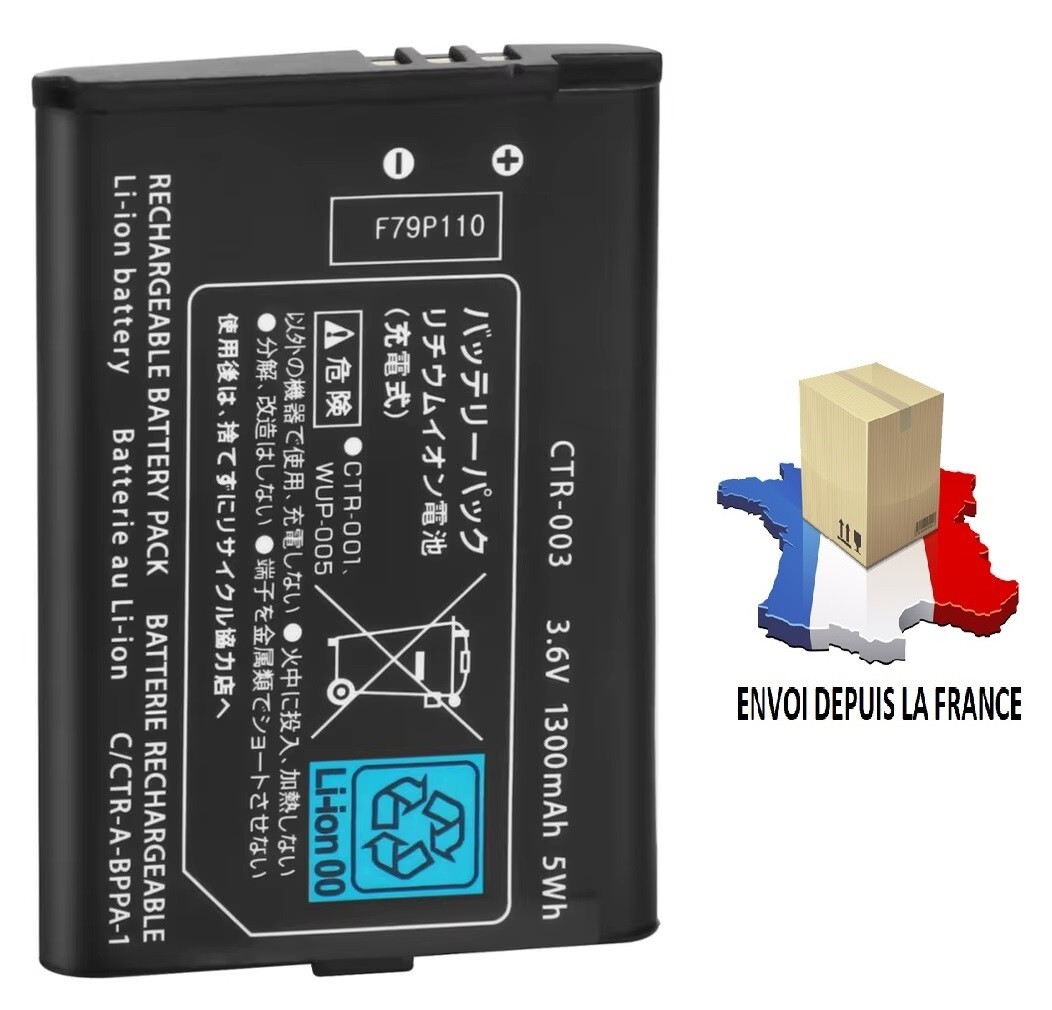Batterie pour Nintendo 3DS - 3,7 V CTR-003 - 5Wh GENCA-028 2DS 3DS 2DS new