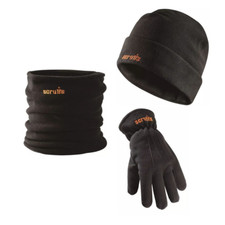 Scruffs Workwear Winter Essentials Pack, Hat, Gloves, Snood (One Size)