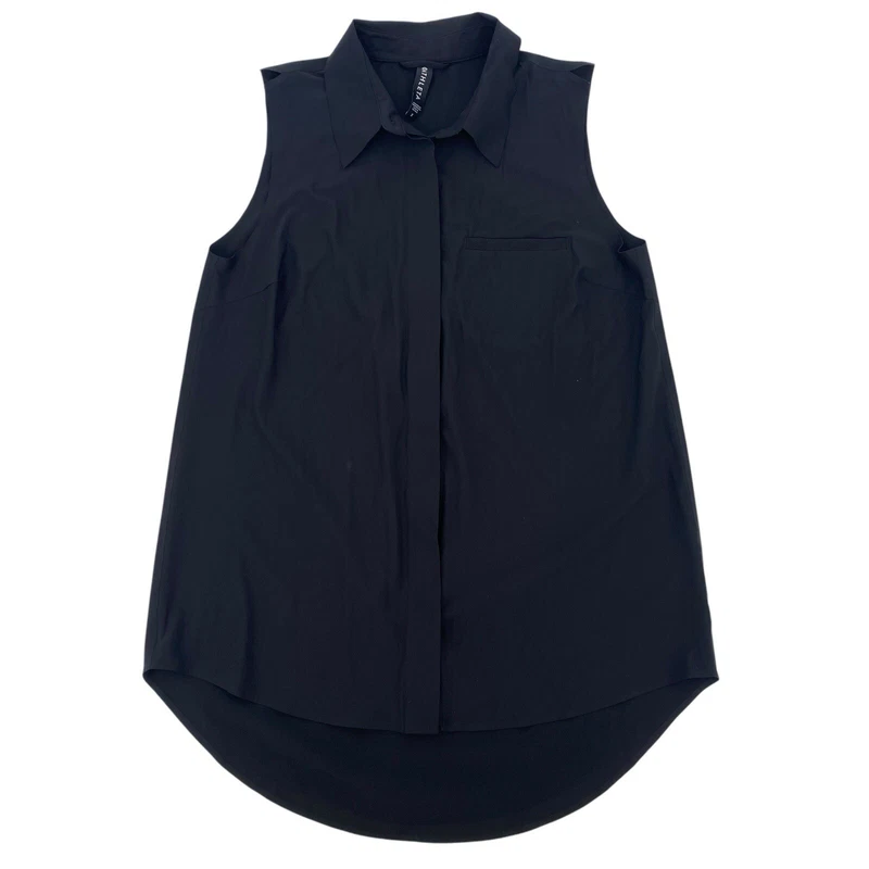 athleta urbanite blouse button up sleeveless tank-top
