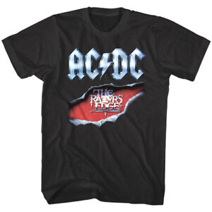 ACDC Razors Edge Album Cover Men's T Shirt Metal Rock Band Concert Tour  Merch | eBay
