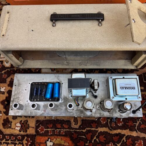 Vintage 1962 Fender Tremolux Brownface USA Valve Amplifier Head Players *1960s* - Picture 12 of 24